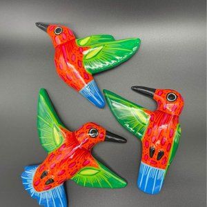 Artisan Hummingbirds for Wall Décor